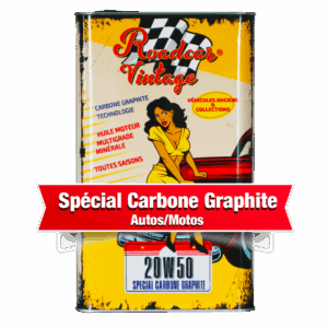 huile moteur 20w50 carbone graphite 5l & 1l roadcar vintage
