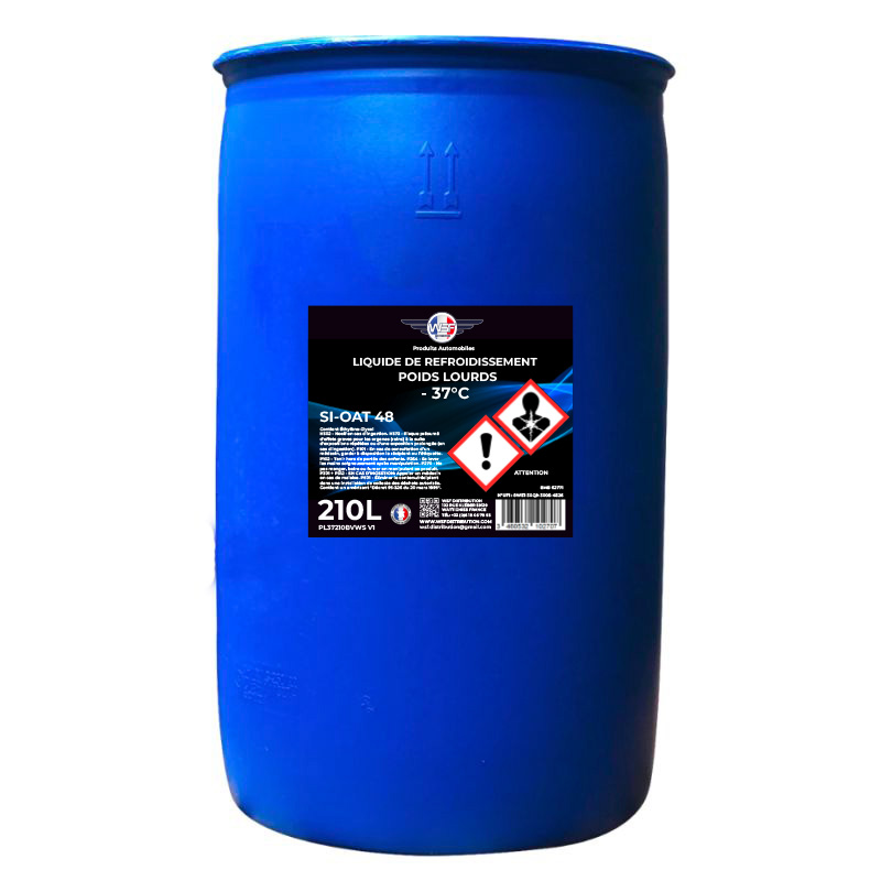 liquide de refroidissement poids lourds type d 30°c 210l (copie) liquide de refroidissement poids lourds si-oat 48 -37c 210l