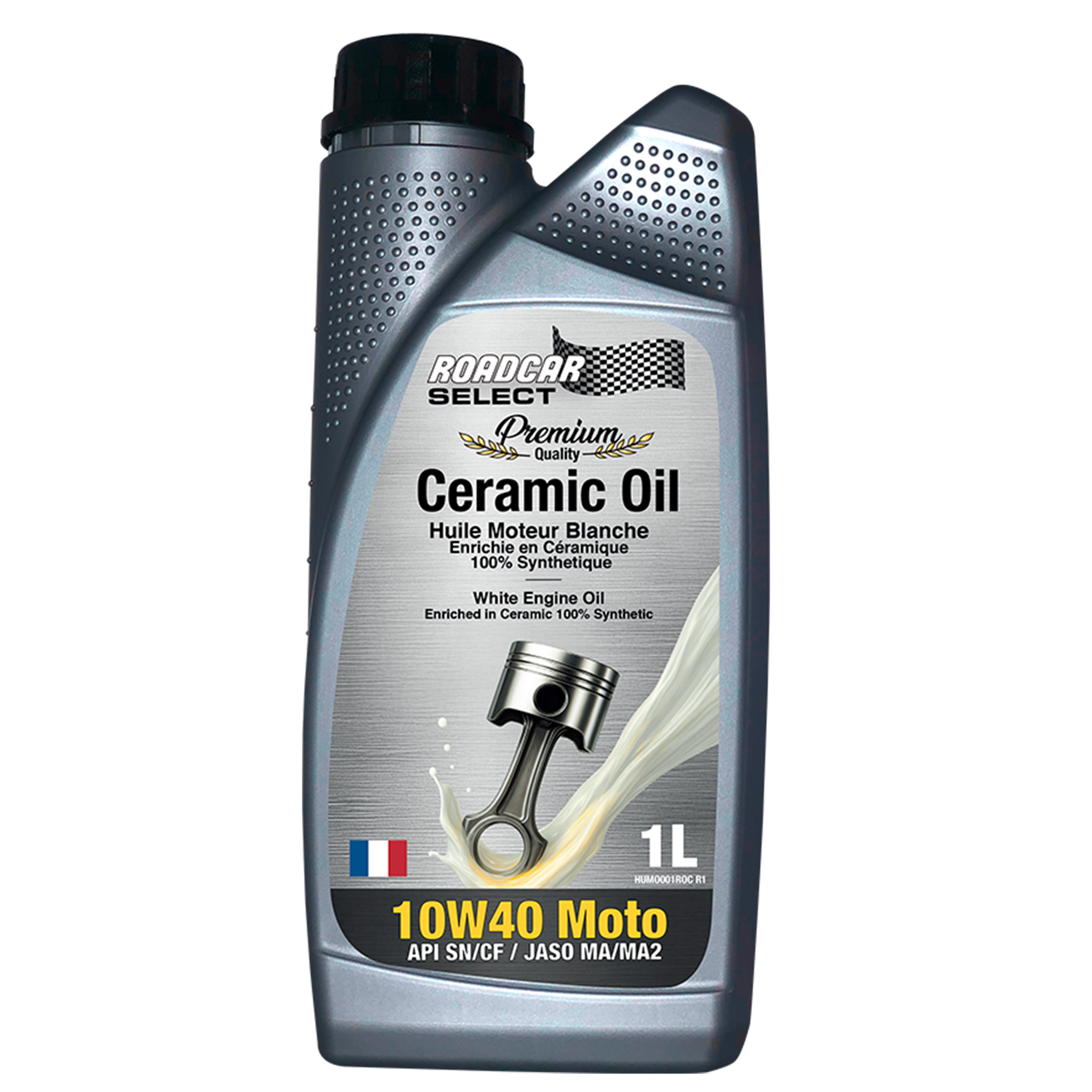 10w40 recto huile céramique moto 10W40 1L Roadcar Ceramic Oil