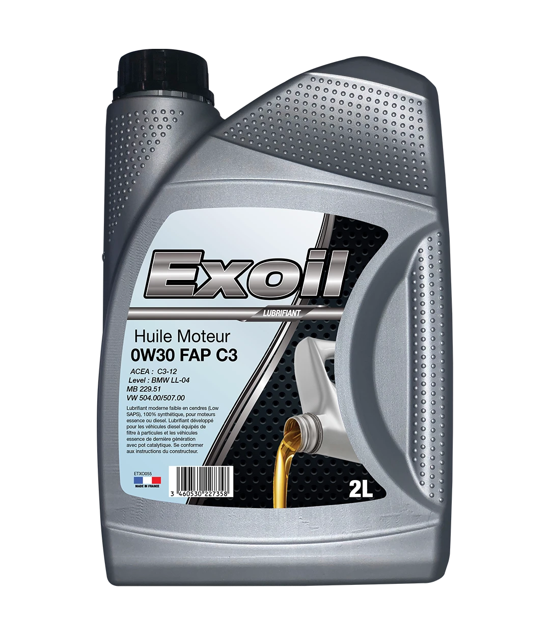 Exoil 0W30 C3 – Huile Moteur – Image 2