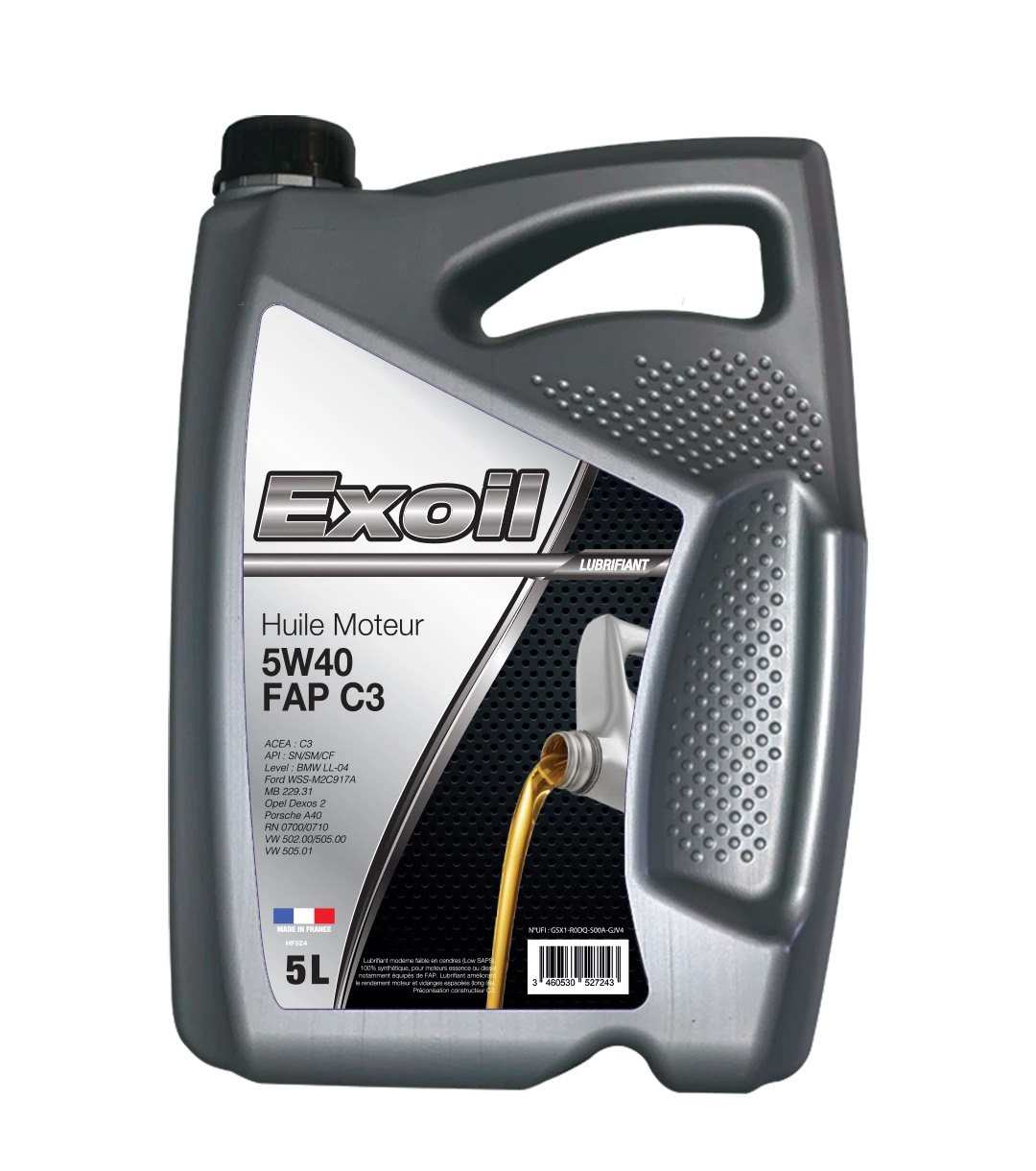 Exoil 5W40 C3 – Huile Moteur – Image 3